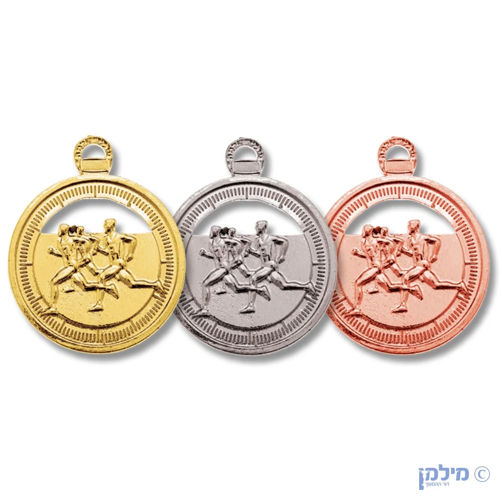 מדליה מוטבעת ריצה "טיימר" בקוטר 5 ס"מ
