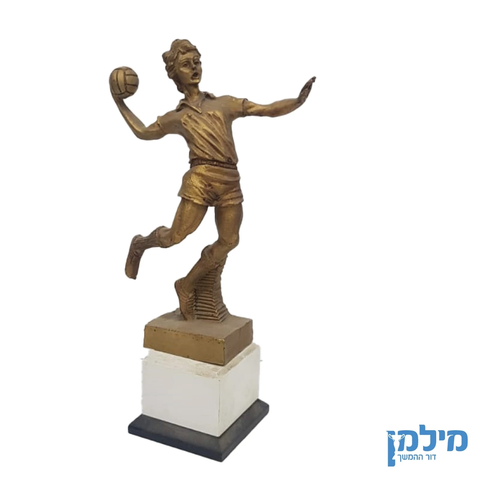 גביע רטרו כדוריד פוליאסטר בסיס עץ יציקה