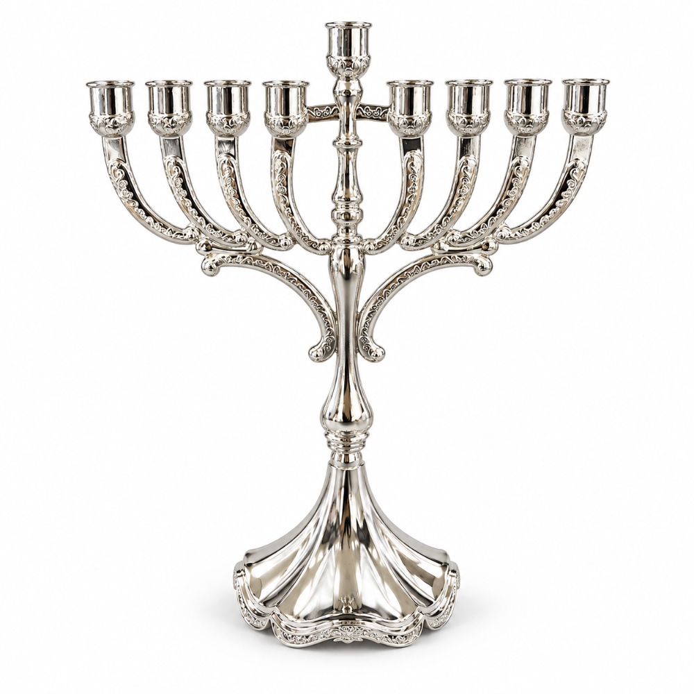 חנוכיה מגן דוד לנרות דקים
